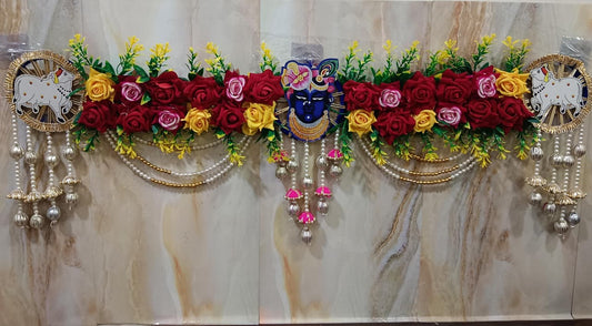 Nutts Elegant Bandhanwar with Beads for Home Entrance