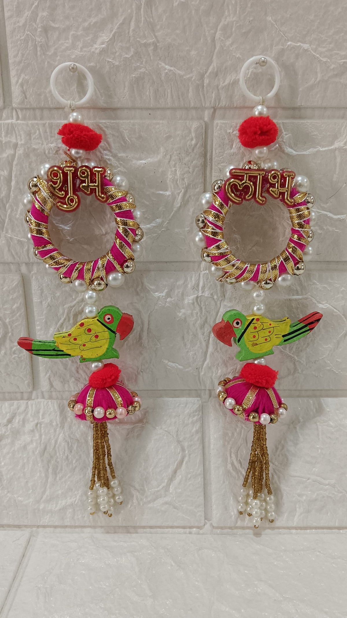 Decorative Hanging Perfect for Home Decoration | Ideal for Diwali Festivities | Enhance Your Space with Graceful Touches (Pack of-2) (SMALL134)