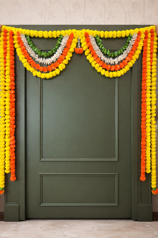 Nutts Ethnic Indian Bandhanwar Toran for Festive Home Decor