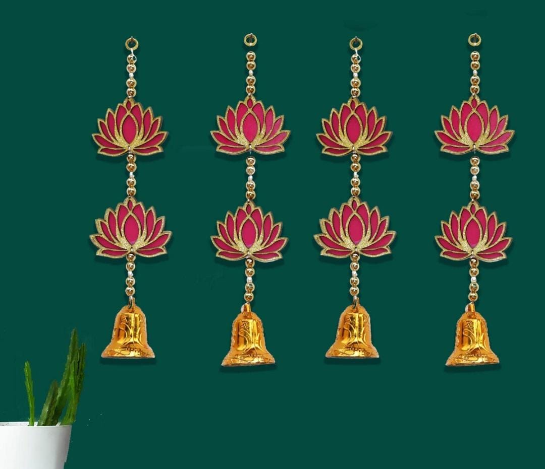 Nutts Lotus Wall Hanging Enhances Spiritual Home Decor Ideal For Pooja Room Living Room Temple Decoration Adds Calm Positive Energy With Elegant Design And Premium Finish