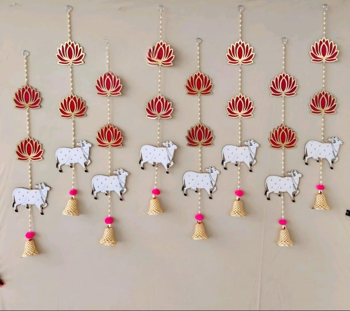 Nutts Lotus Hanging Perfect For Festive Decoration Enhances Home Interior With Traditional Design