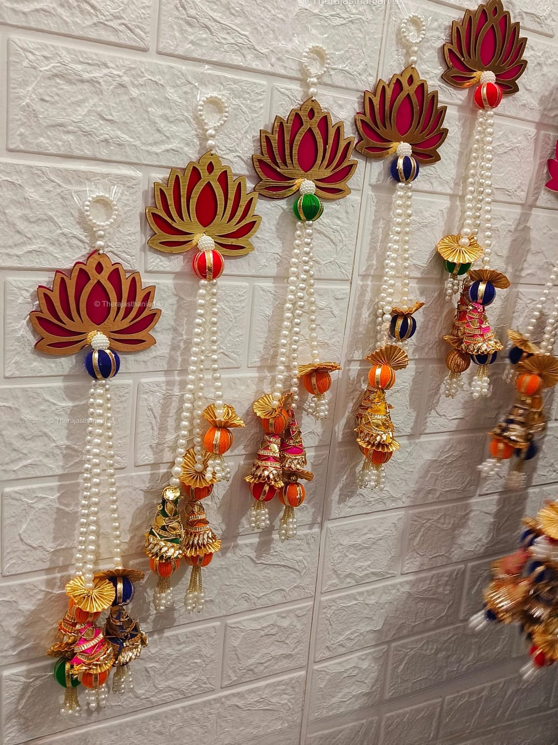 Nutts Lotus Hanging Stylish Decorative Accent Adds Modern Peaceful Touch To Home Interiors