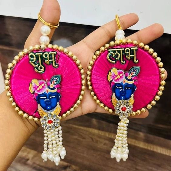 Nutts Shubh Labh Small hangings for Door | Gifting | Decor For Home Decor Hanging (Pack of 2) (SMALL178)