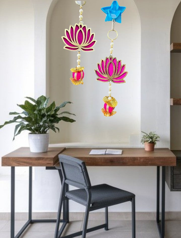 Nutts Lotus Wall Hanging Premium Spiritual Home Decor For Living Room And Mandir