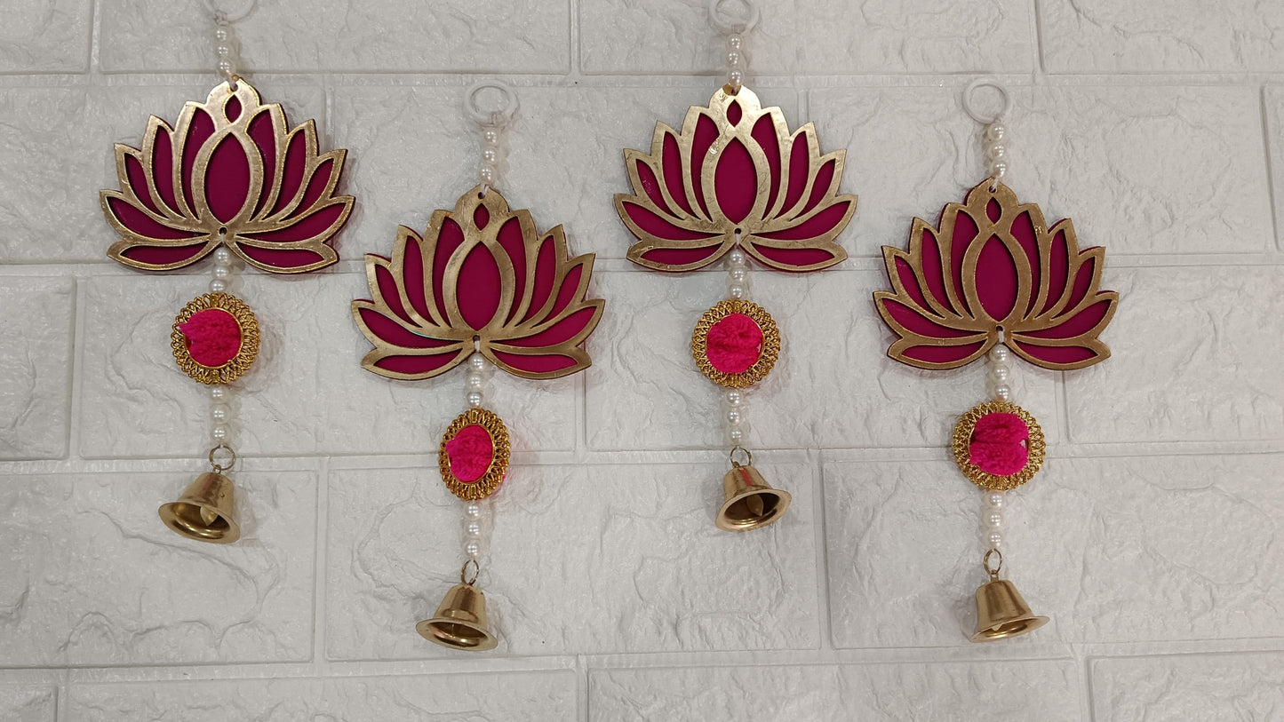 Nutts Lotus Wall Hanging Decorative Home Accent Perfect For Living Room Bedroom And Hallway Enhances Interior Styling With Elegant Lotus Theme