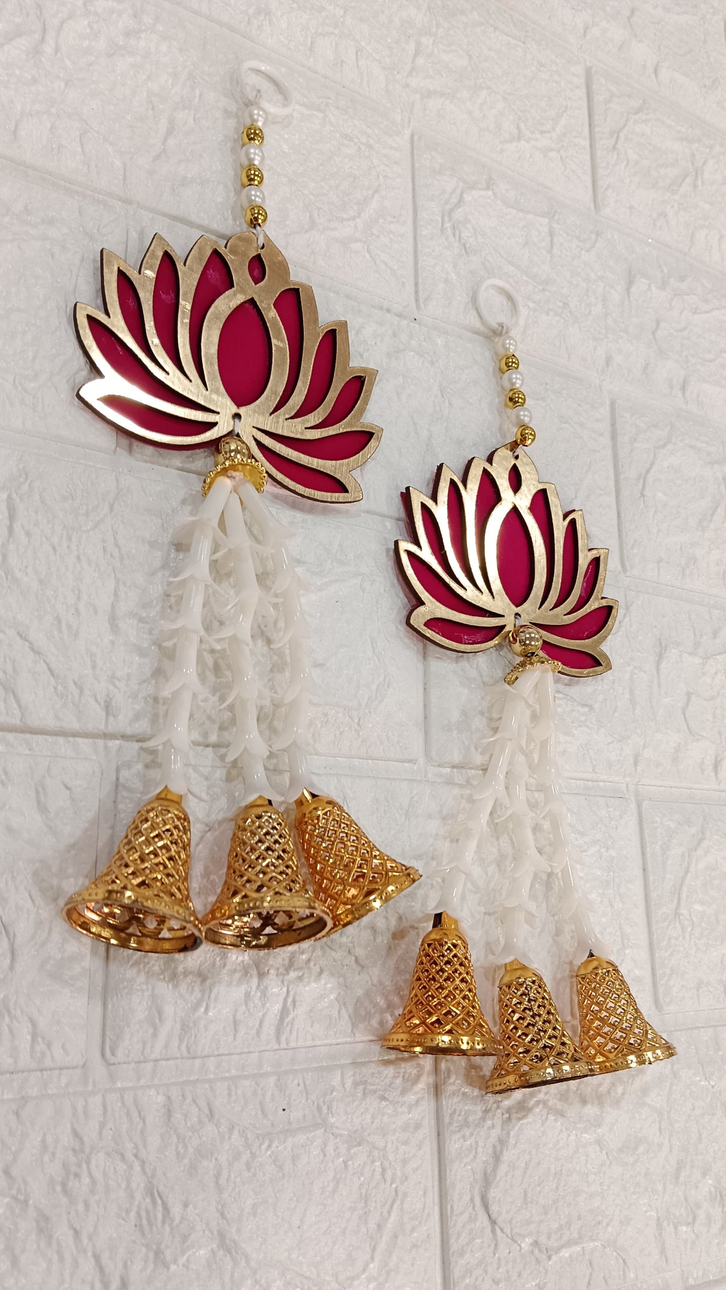 Nutts Lotus Wall Hanging Perfect For Modern Spiritual Decor Enhances Interior Design With Elegant Lotus Pattern Ideal For Pooja Room And Meditation Space