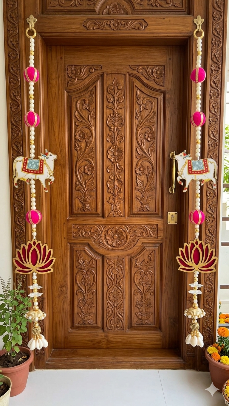 Nutts Lotus Wall Hanging Enhances Spiritual Home Decor Ideal For Pooja Room Living Room And Temple Adds Calm Positive Energy With Elegant Design And Premium Finish