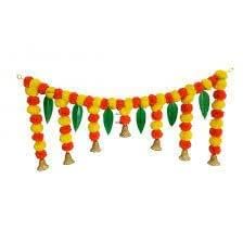 Sellplus Handmade Bandhanwar Decorative | Traditional Handmade Artificial Flower Bandhanwar | Home Entrance Decorations Bandhnawar (Pack of 1) (BDHW575)