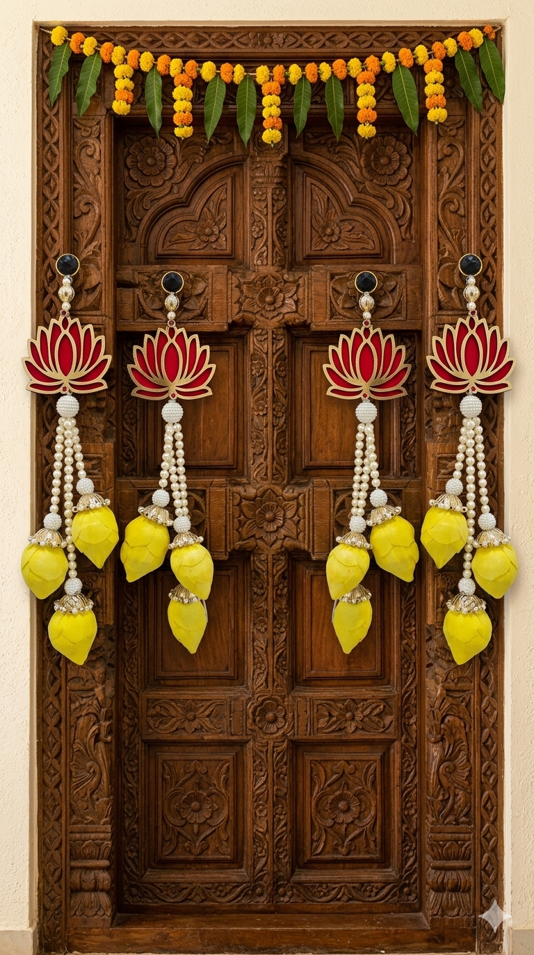 Nutts Lotus Wall Hanging Premium Spiritual Home Decor For Living Room And Mandir