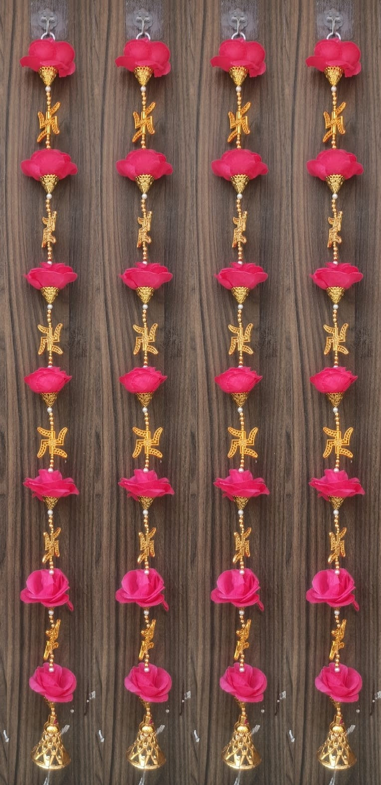 Nutts Handmade Decorative Paper Gajra Hanging | Flower Hanging for Home and Office Decor | Mogra Toran for Decoration (FlowerH37)