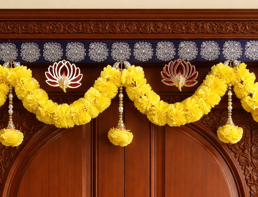 Nutts Classic Indian Bandhanwar Toran for Festive Door Decor