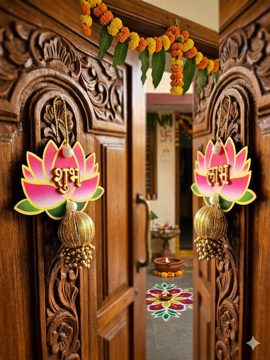Nutts Lotus Wall Hanging Perfect For Positive Energy Home Enhances Spiritual Atmosphere Ideal For Living Room And Meditation Space