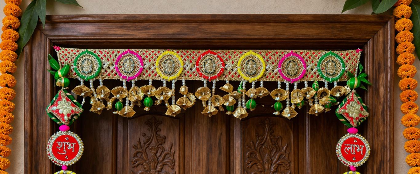 Nutts Premium Bandhanwar Toran for Festive Home Decoration