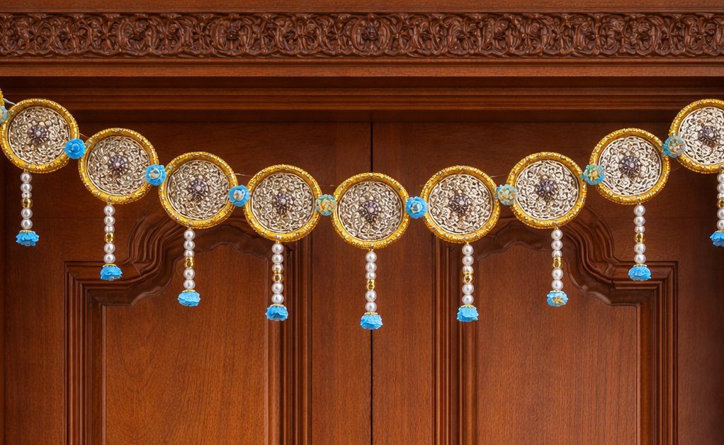 Nutts Ethnic Bandhanwar Toran for Festive Door Entrance Decor