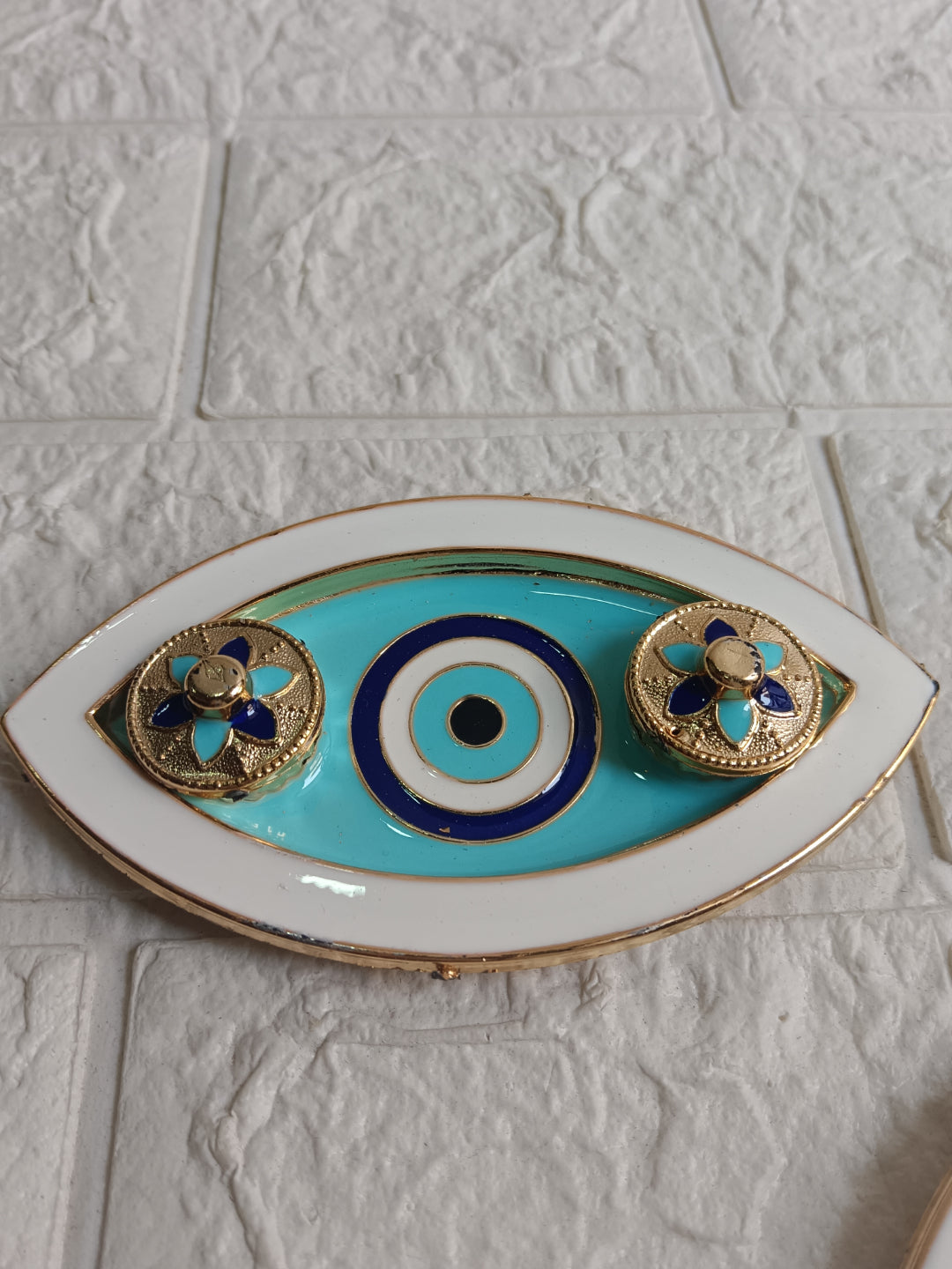 Nutts Decorative Pooja Thali Traditional Festival Puja Plate for Diwali Navratri Housewarming Temple Rituals Home Decoration (PoojaP27-2)