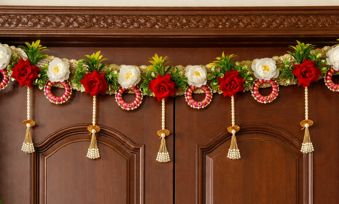 Nutts Traditional Indian Bandhanwar Toran for Festive Decor
