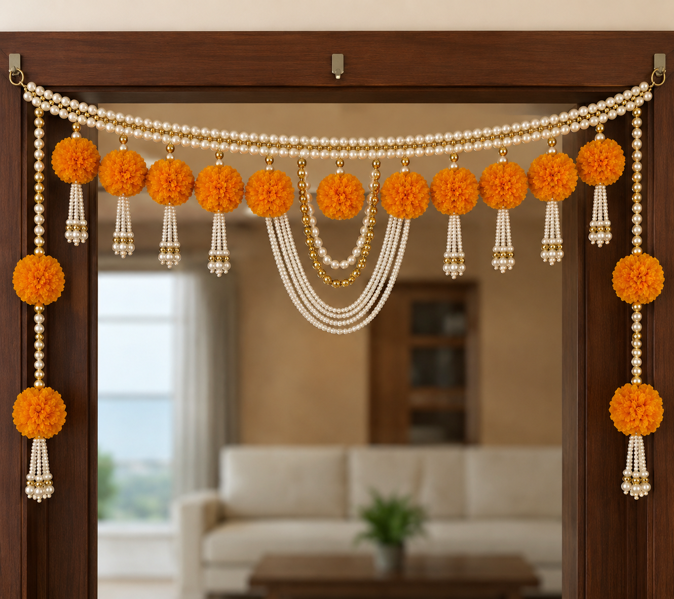 Nutts Traditional Festive Bandhanwar for Home Entrance Decoration