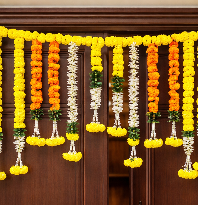 Nutts Floral Bandhanwar Toran for Entrance Door Home Decoration