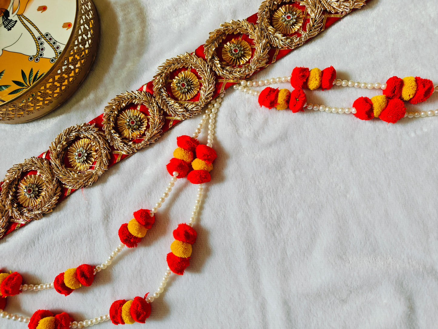 Nutts Traditional Bandhanwar Door Hanging for Pooja Décor