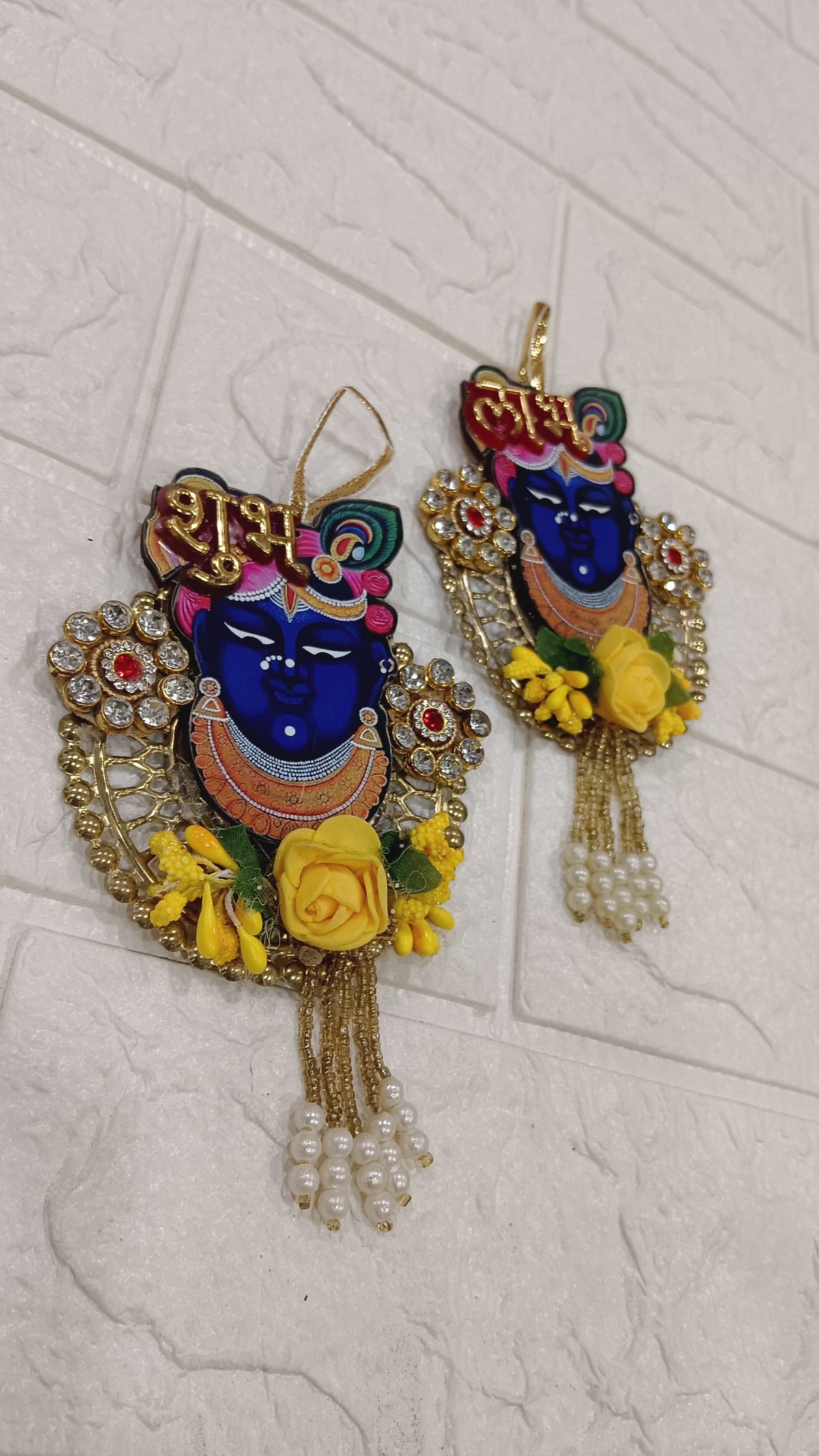 Shubh labh Small hangings for Door | Gifting For Home Decor Hanging  ( Pack of 2) (SMALL119)