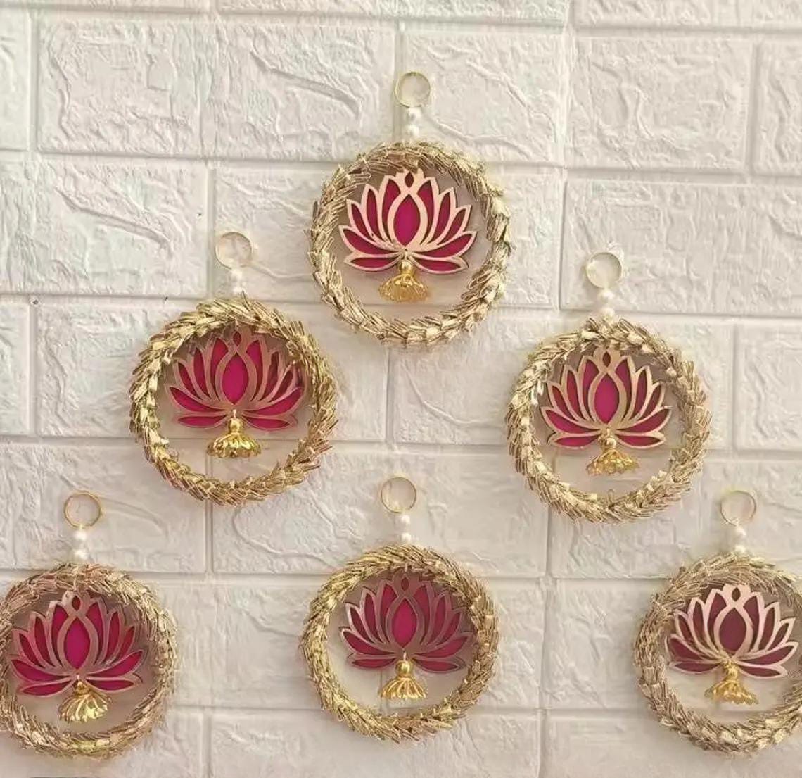 Nutts Lotus Wall Hanging Elegant Home Decor Enhances Interior With Spiritual Lotus Design