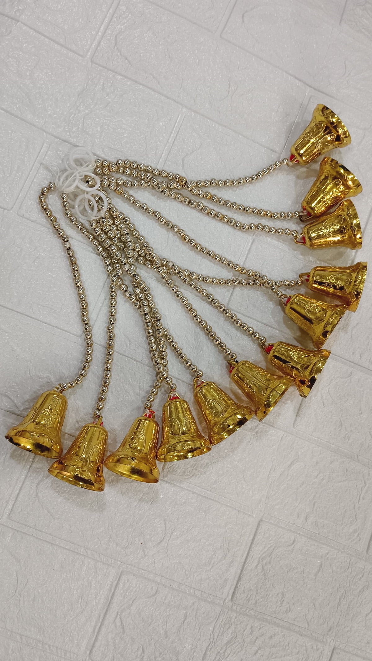 Handmade Item Beads with Bell Hanging for Decoration Item for Home Décor Diwali Festival, Navratri (Pack of 24) SMALL125