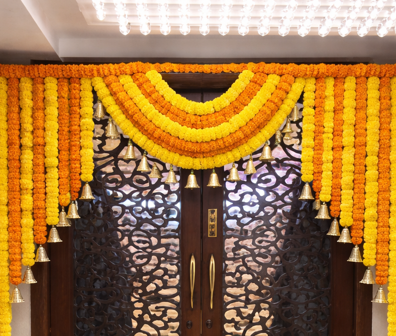 Nutts Ethnic Bandhanwar Toran for Door Entrance and Home Decoration