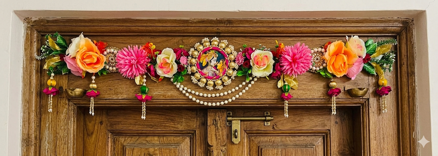 Nutts Traditional Decorative Bandhanwar Toran for Main Door Decor