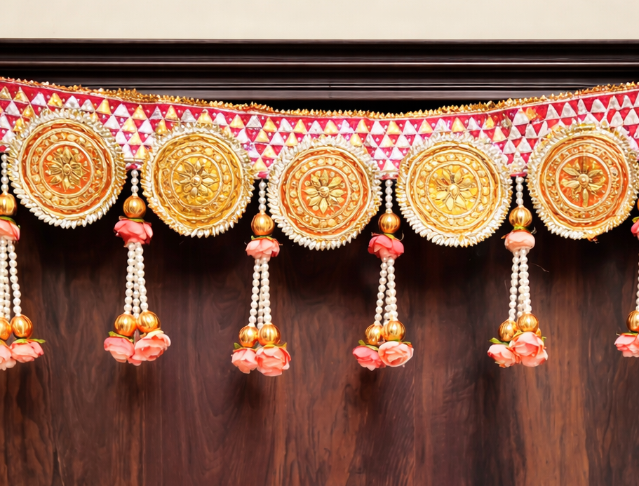 Nutts Handmade Bandhanwar Toran for Indian Festive Door Decoration