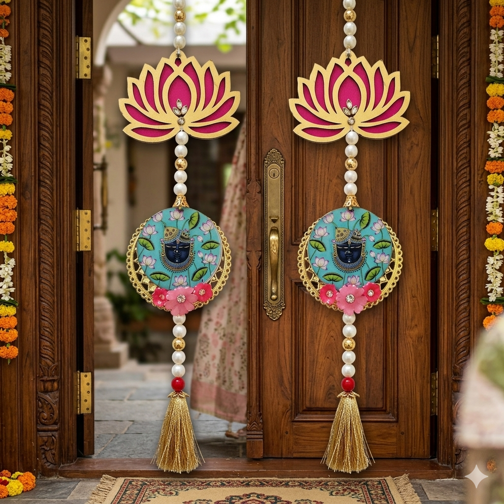 Nutts Lotus Wall Hanging Ideal For Spiritual Corner Home Decor Enhances Peaceful Ambiance Perfect For Meditation Space