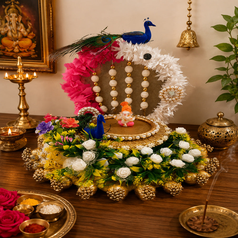 Handmade Lord Singhasan for God | Decorative Singhasan for Festival & Pooja Singhasan02
