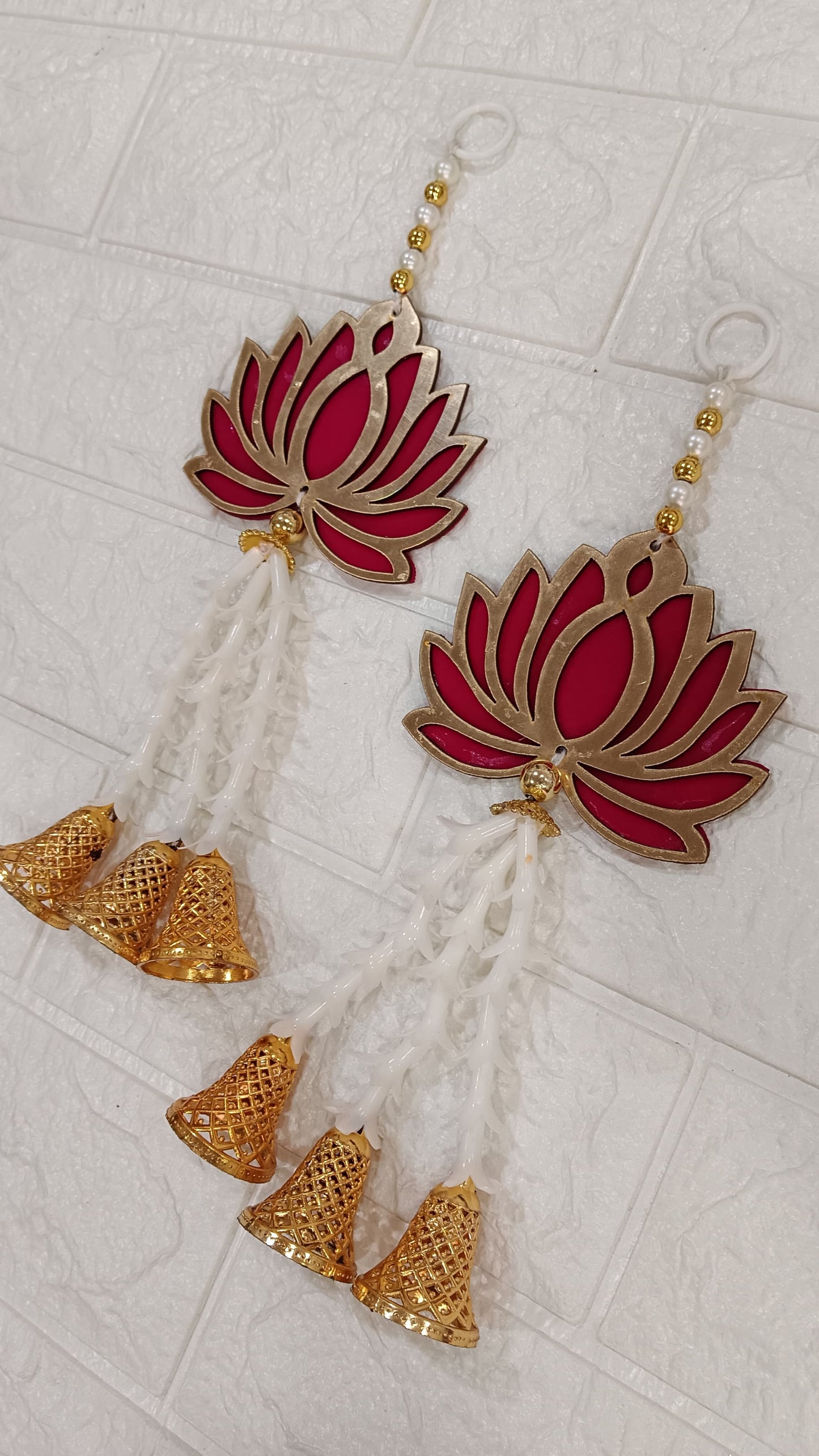 Nutts Lotus Wall Hanging Perfect For Modern Spiritual Decor Enhances Interior Design With Elegant Lotus Pattern Ideal For Pooja Room And Meditation Space