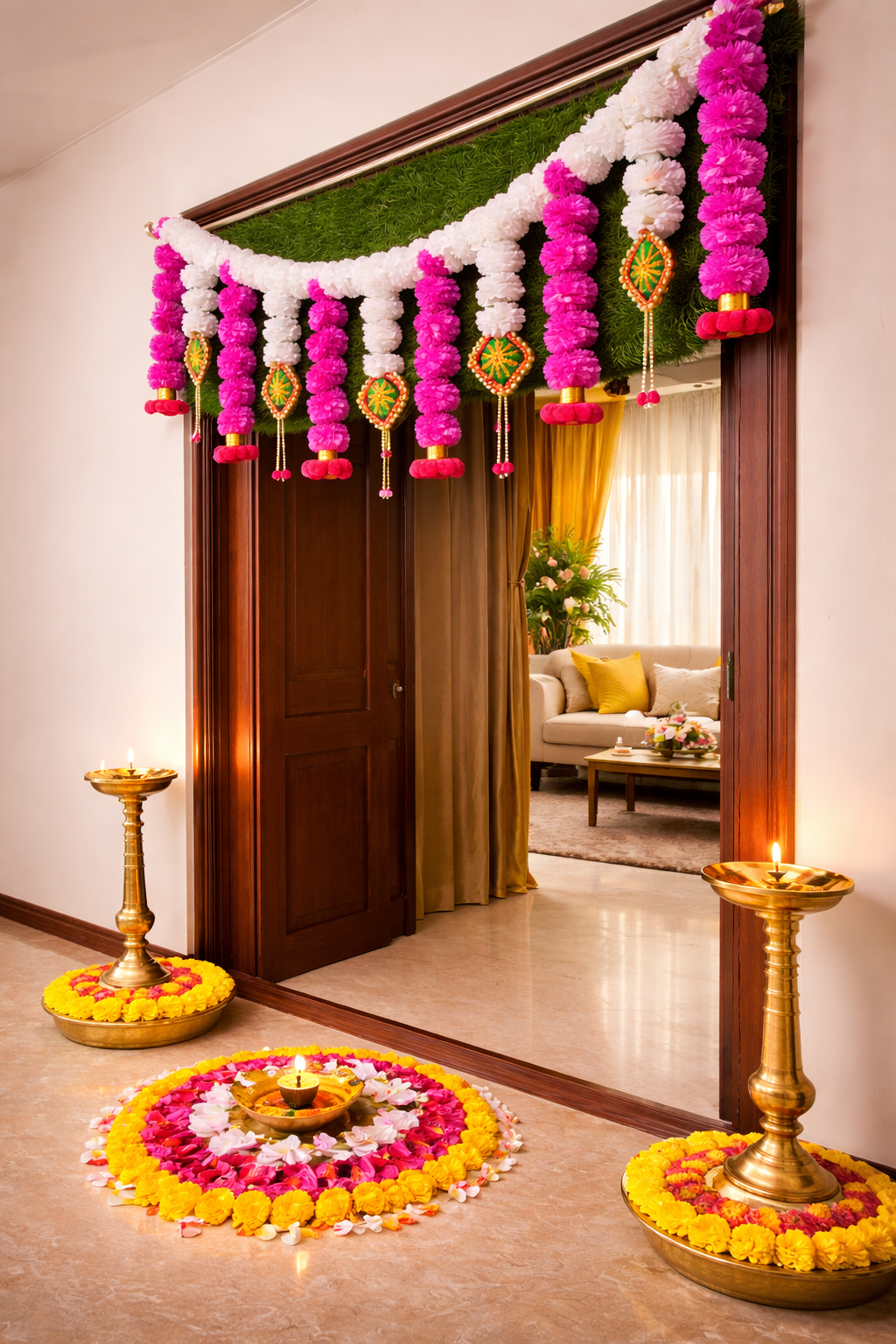 Nutts Handcrafted Bandhanwar for Indian Festive Decoration