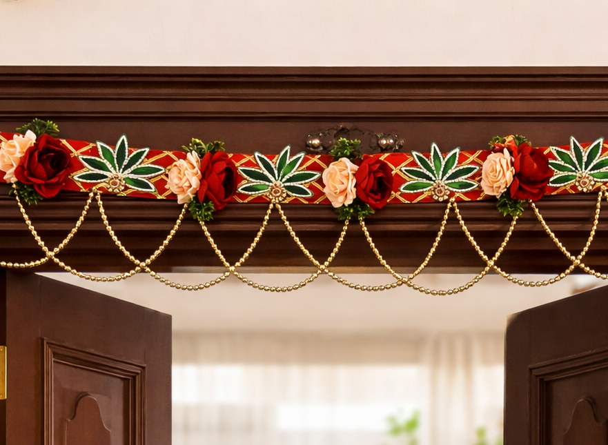 Nutts Traditional Bandhanwar Toran for Festive Entrance Decoration