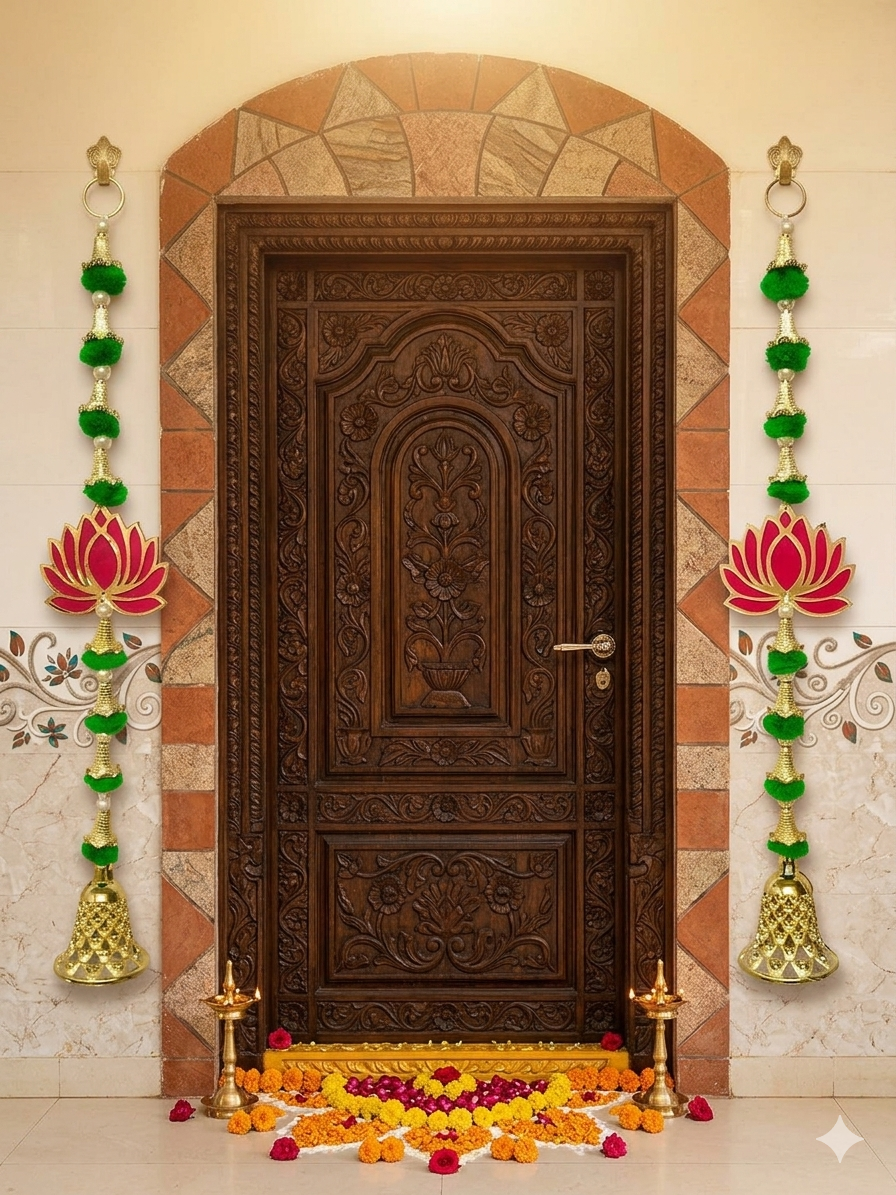 Nutts Lotus Hanging Adds Serene Touch To Home Styling Ideal For Living Room Bedroom And Meditation Space Enhances Aesthetic