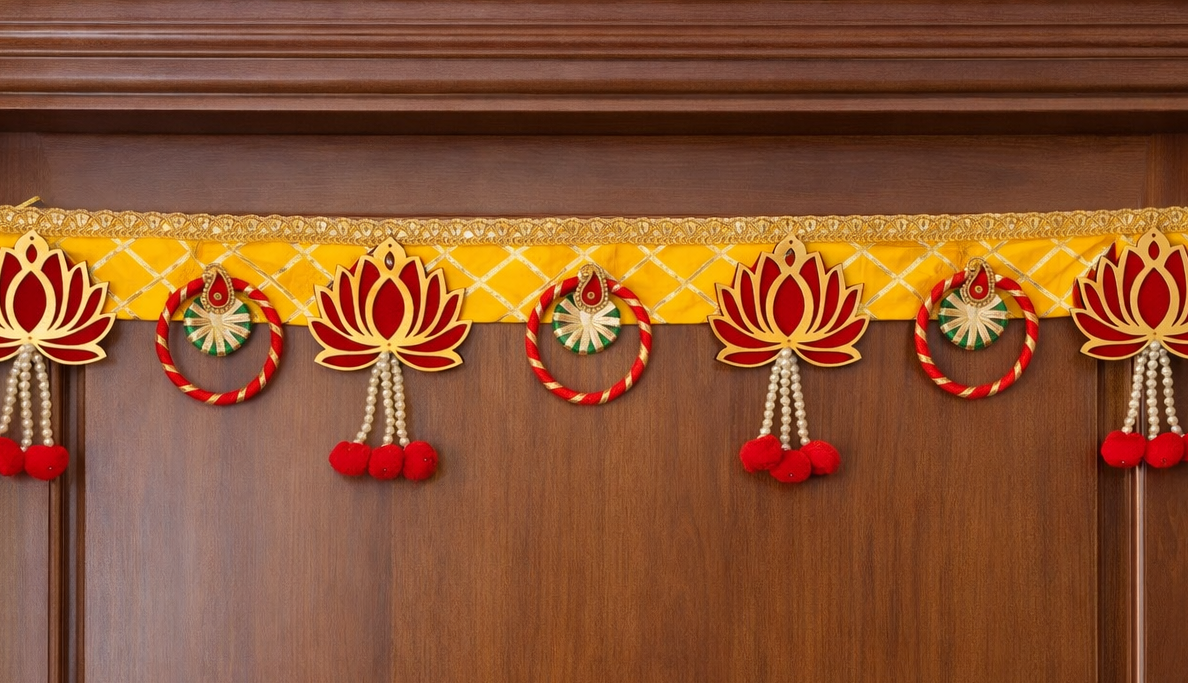 Nutts Ethnic Door Hanging Bandhanwar for Pooja Decor