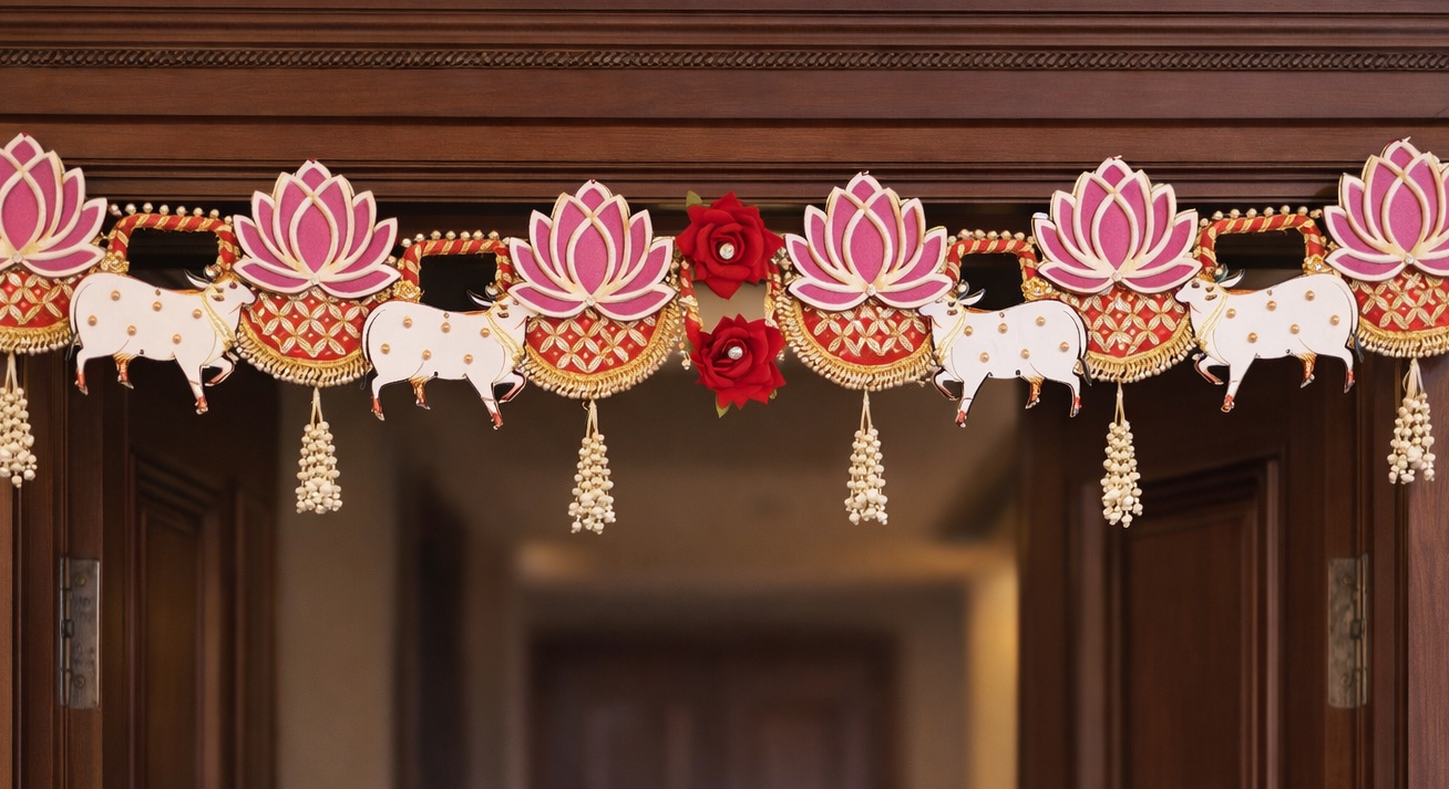 Nutts Vibrant Bandhanwar Toran for Door Entrance Decor