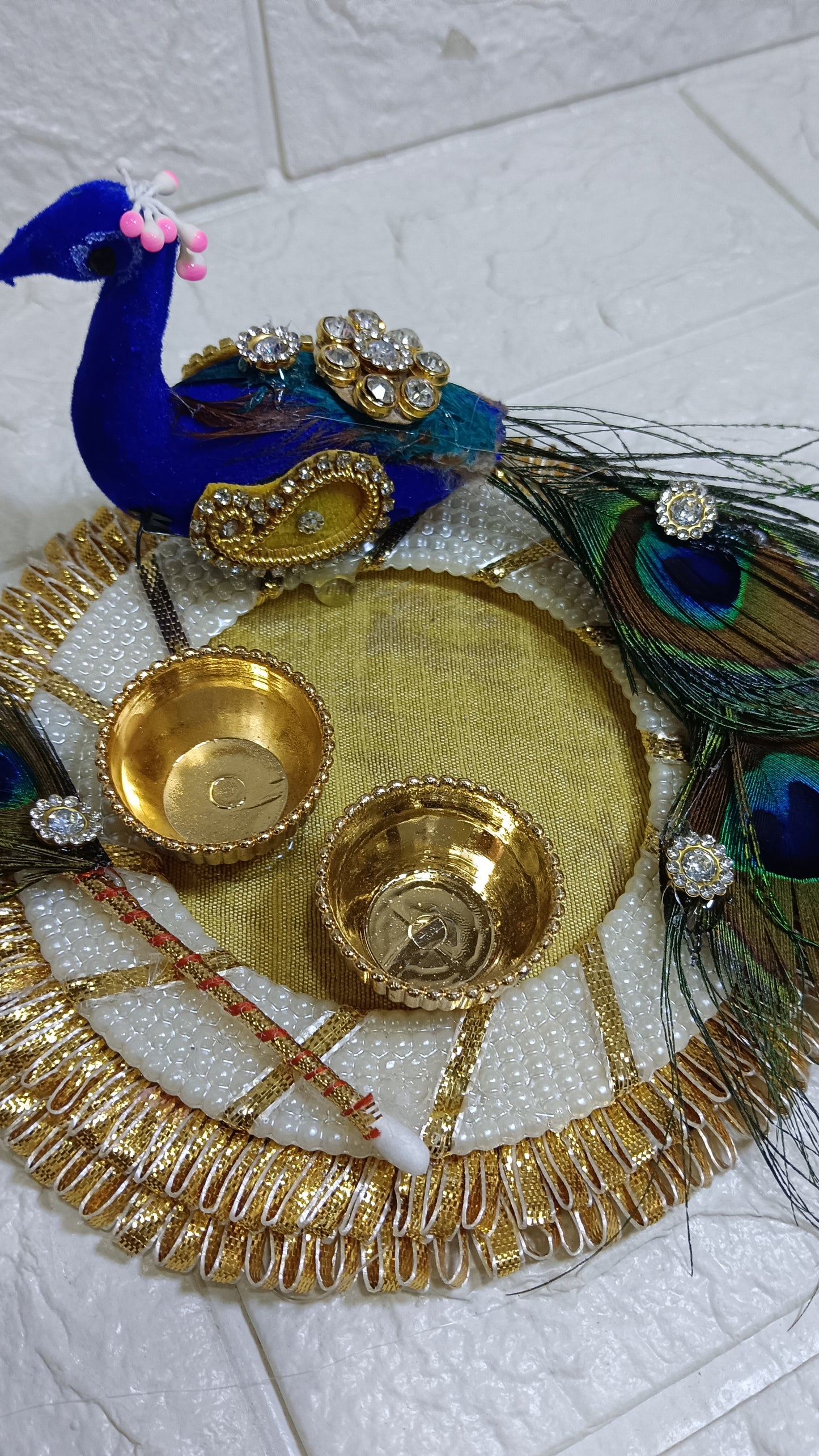 Nutts Decorative Traditional Pooja Festival Prayer with Elegant Design for Daily Worship Temple Home Celebration Spiritual Ritual Use(Pack Of 1) (PoojaP12)