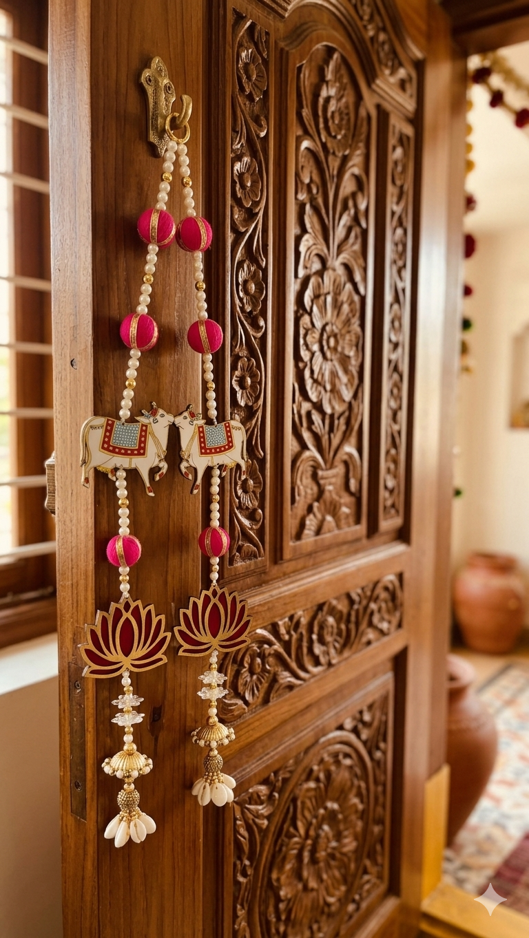 Nutts Lotus Wall Hanging Enhances Spiritual Home Decor Ideal For Pooja Room Living Room And Temple Adds Calm Positive Energy With Elegant Design And Premium Finish