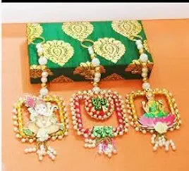Nutts Handmader Door Hanging Decorative Latkan | Home Temple Office Festive Decor Pack of 2 (Small434)
