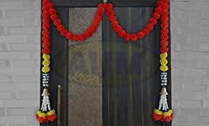Sellplus Handmade Bandhanwar Decorative | Traditional Handmade Artificial Flower Bandhanwar | Home Entrance Decorations Bandhnawar (Pack of 1) (BDHW579)