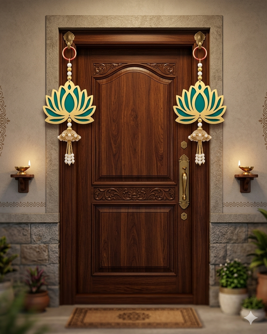 Nutts Lotus Hanging Decor Artistic Wall Display Enhances Home Interiors With Unique Lotus Design Perfect For Living Room Bedroom And Office Spaces