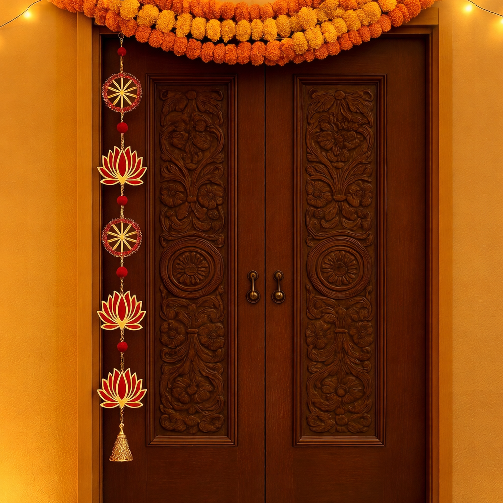 Nutts Lotus Wall Hanging Perfect For Bedroom Decor Adds Charm And Sophisticated Look
