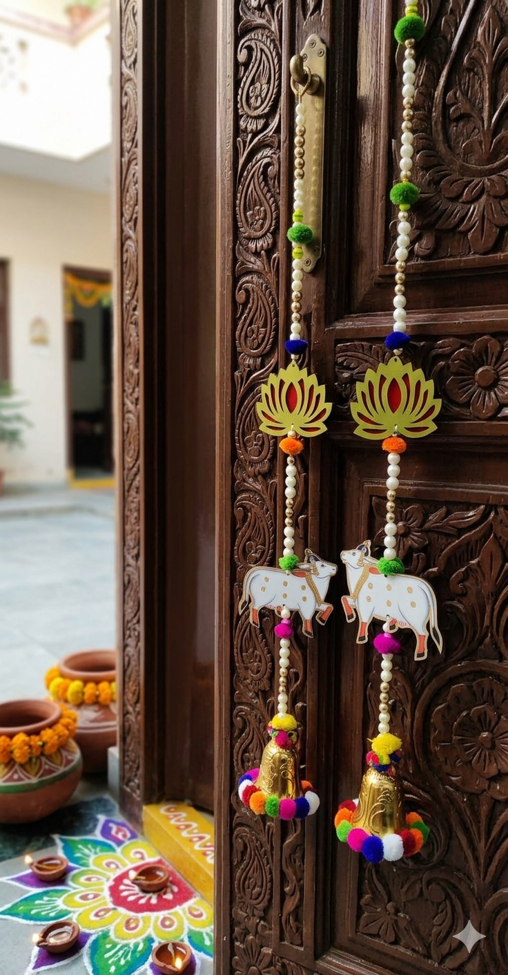 Nutts Lotus Hanging Ideal For Home Temple Decoration Adds Divine Touch To Mandir And Pooja Room Enhances Spiritual Ambiance