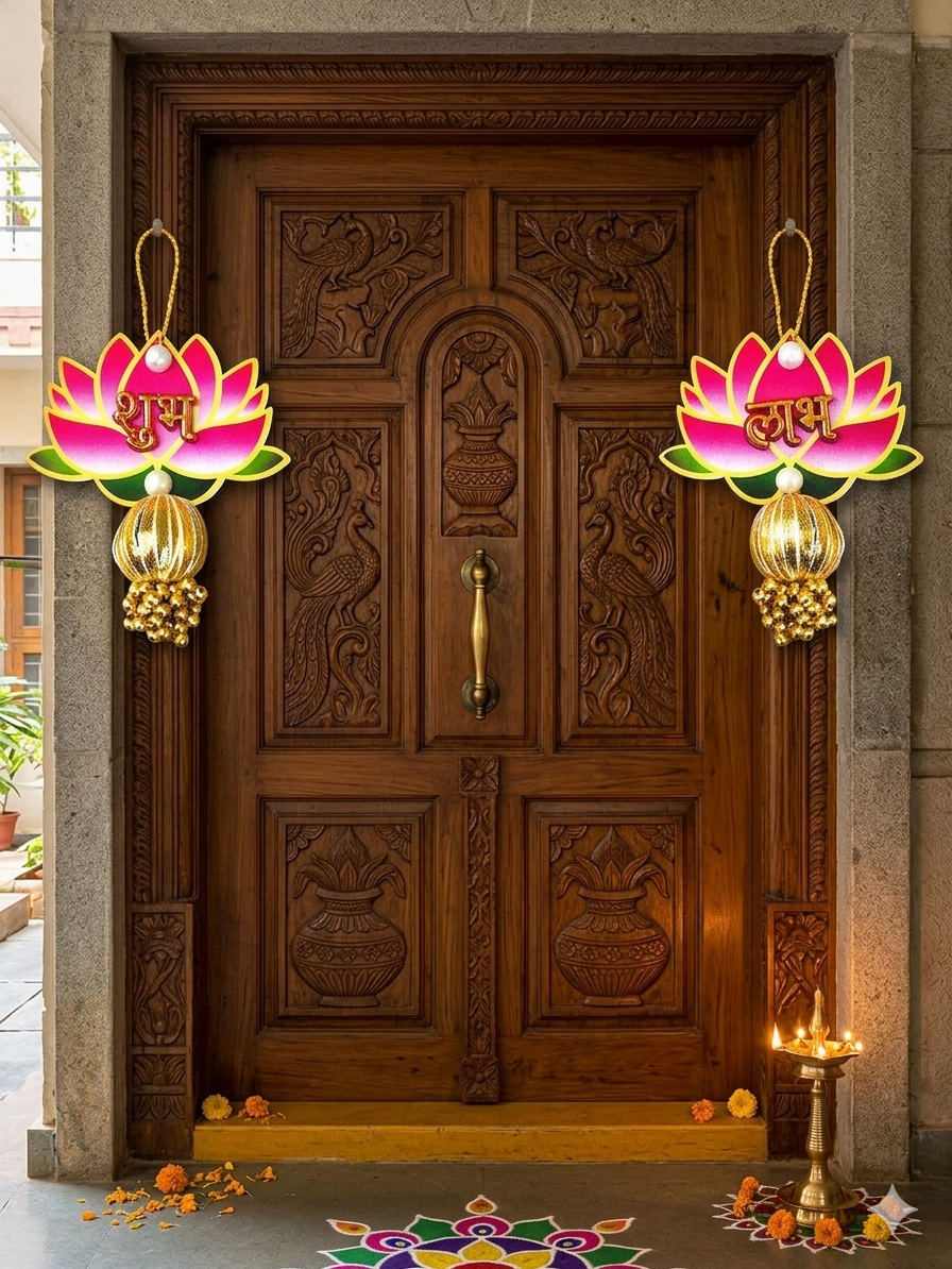 Nutts Lotus Wall Hanging Perfect For Positive Energy Home Enhances Spiritual Atmosphere Ideal For Living Room And Meditation Space