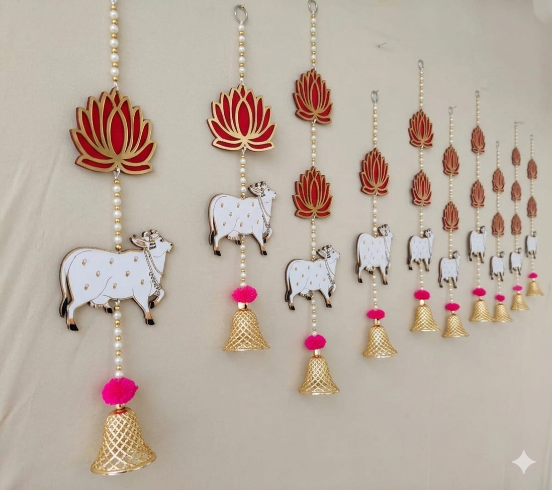 Nutts Lotus Hanging Perfect For Festive Decoration Enhances Home Interior With Traditional Design