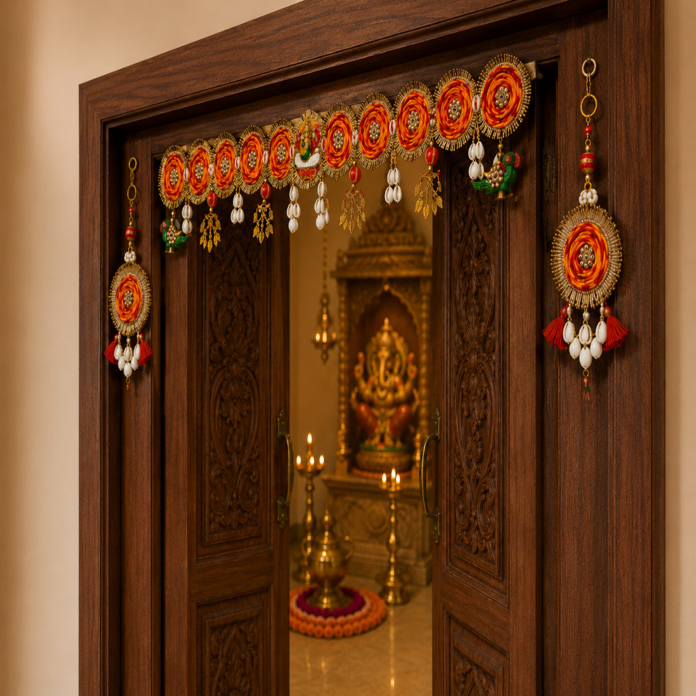 Nutts Ethnic Bandhanwar Hanging for Home Entrance Decor