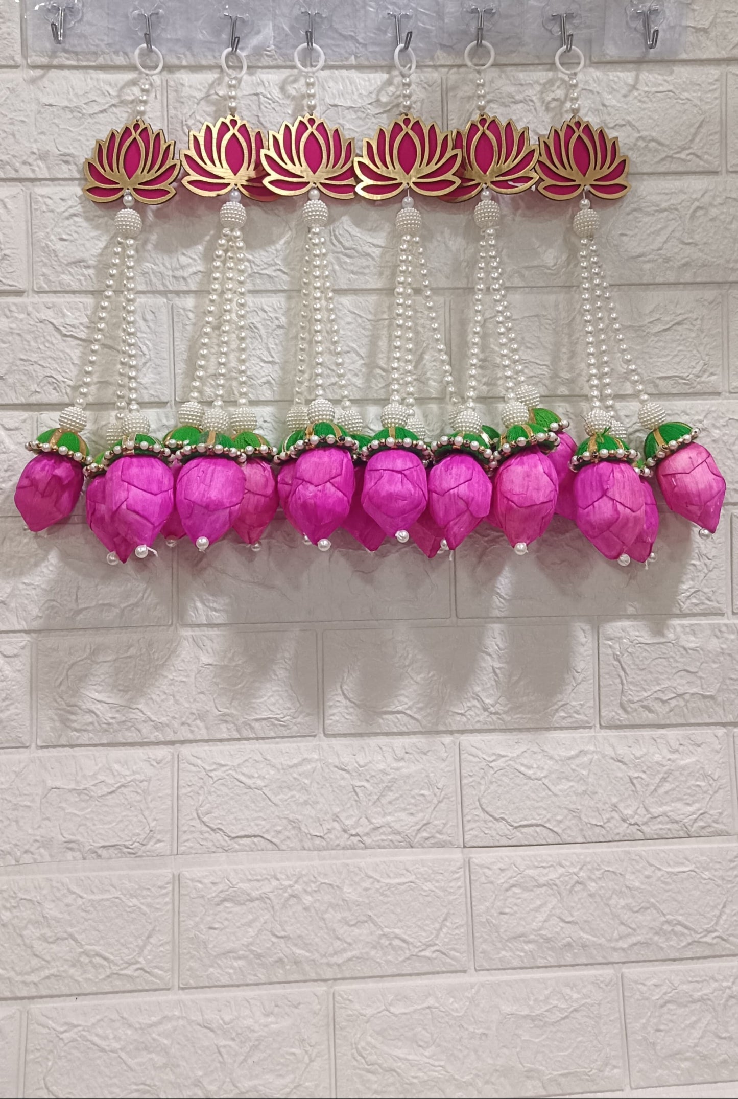 Nutts Lotus Hanging Ideal For Yoga Room Decoration Creates Peaceful And Relaxing Environment Perfect For Meditation And Wellness Spaces Adds Elegant Wall Accent
