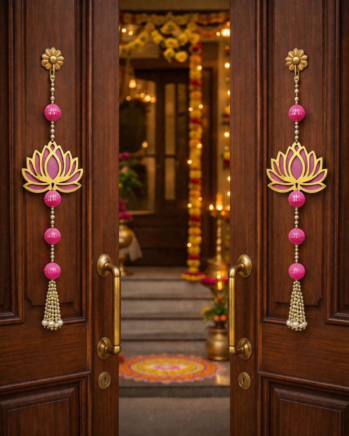 Nutts Lotus Wall Hanging Ideal For Interior Wall Styling Enhances Home Design With Elegant Lotus Pattern