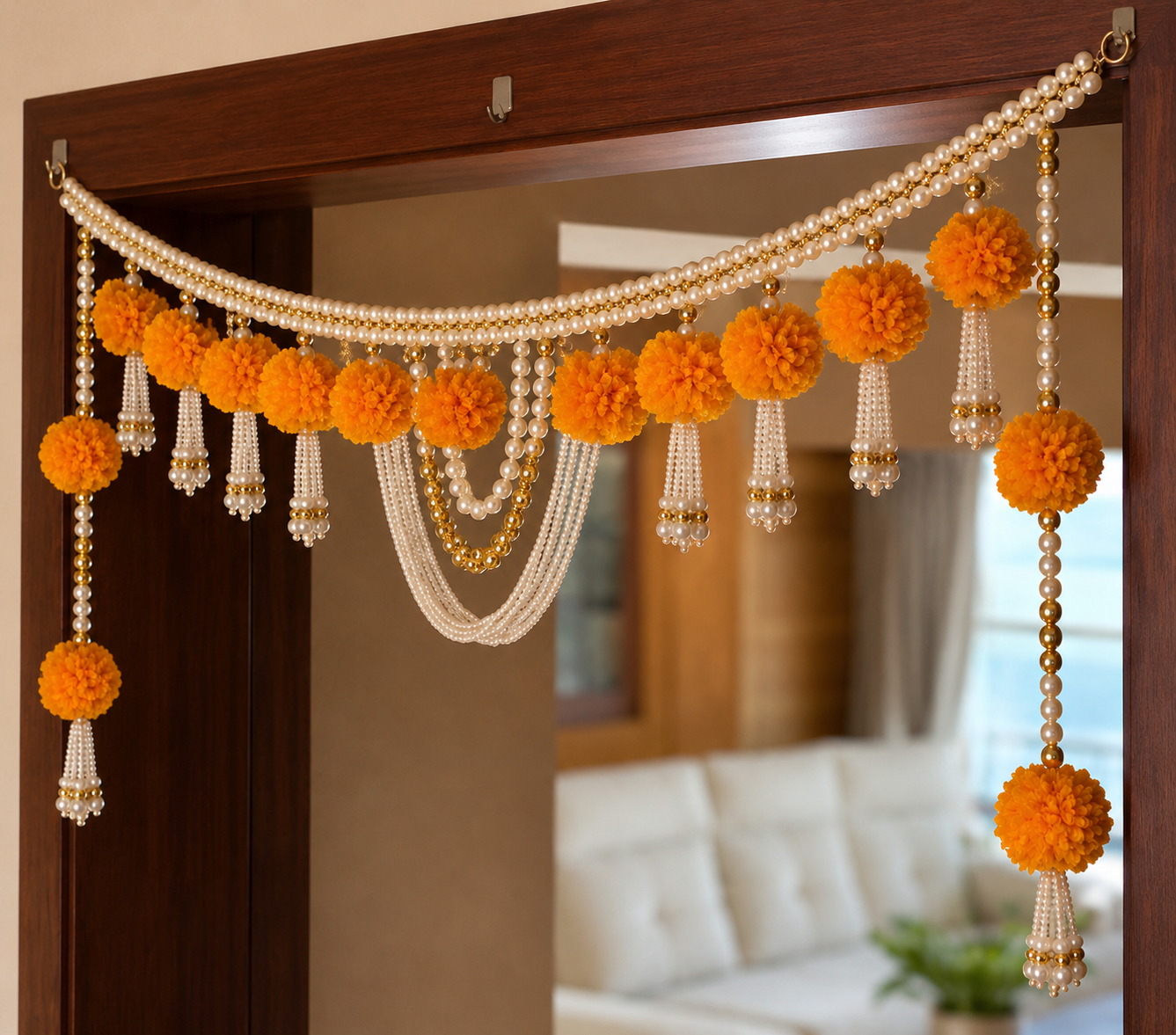 Nutts Traditional Festive Bandhanwar for Home Entrance Decoration